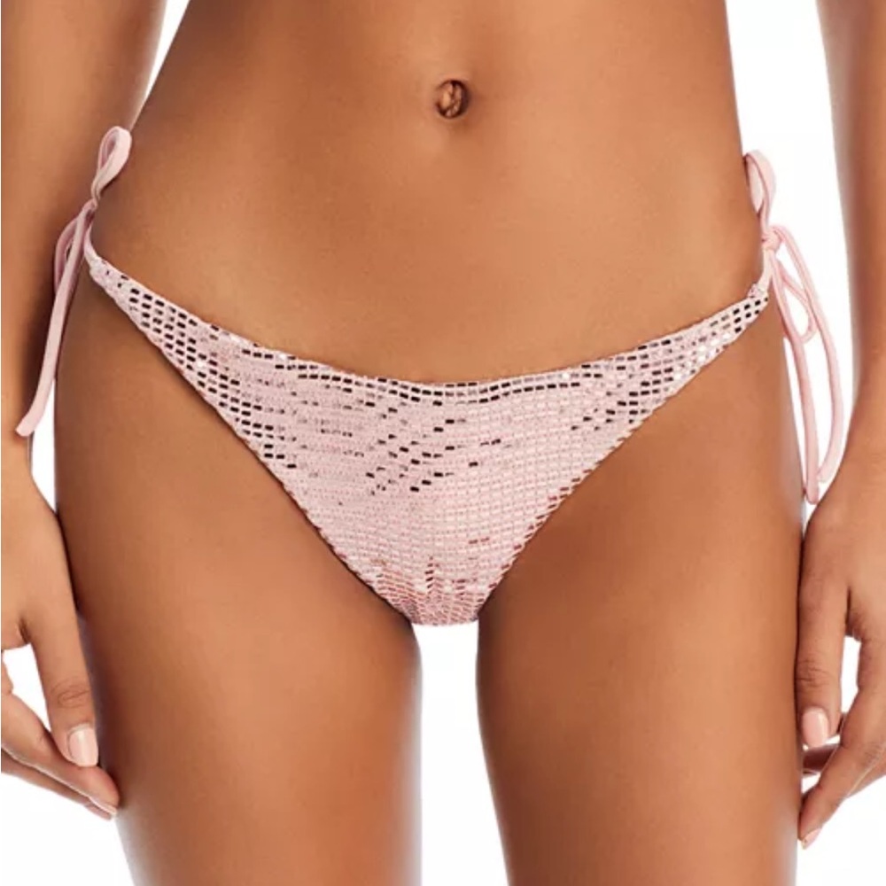 Peixoto Tonie Metallic Tie Side Bikini Bottoms SZ XS NWOT